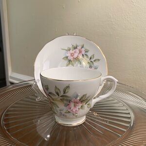 Duchess Floral Bone China Tea Cup and Saucer Set